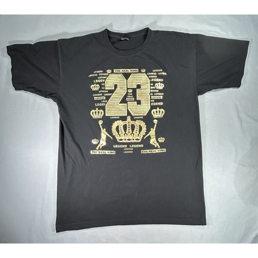 Gemrock Michael Jordan T-shirt men's says 3XL Fits XL "The Real 23" Basketball